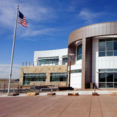 NCAR Image of the NCAR Wyoming Supercomputing center between Cheyenne and Laramie, WY